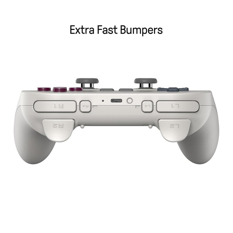8Bitdo وحدة تحكم بلوتوث Pro 3 مع أزرار ABXY قابلة للتبديل، عصي TMR، زناد تأثير هول، أزرار خلفية احترافية، قاعدة شحن، لجهاز سويتش/سويتش 2، ويندوز، أبل، ستيم أو إس، أندرويد - G كلاسيك - Image 3